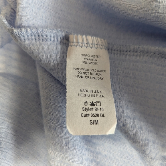 NWOT Ribbed Baby Blue Tunic, Magic Fit Brand Size S/M - Picture 4 of 4